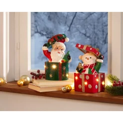 Dekofiguren|Herbstdekoration|Die moderne Hausfrau LED-Deko-Figur Schneemann