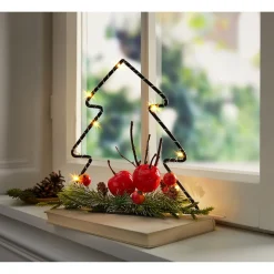 Weihnachtsdekoration·Weihnachtsbeleuchtung|Dekofiguren|Die moderne Hausfrau LED-Dekofigur Tanne „Früchtchen“