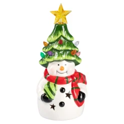 Weihnachtsdekoration·Weihnachtsbeleuchtung|Dekofiguren|Die moderne Hausfrau LED-Dekofigur „Tannenhut“ Schneemann