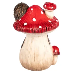 Dekofiguren|Herbstdekoration|Die moderne Hausfrau LED-Dekofigur-Pilzhaus Igel