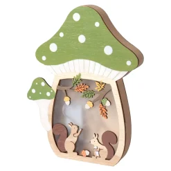 Herbstdekoration|Gartendekoration ·Led-Leuchten|Die moderne Hausfrau LED-Dekoration "Pilz" grün