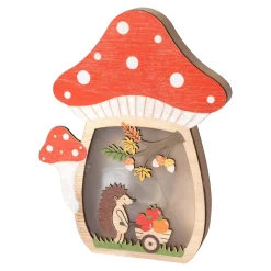 Herbstdekoration|Gartendekoration ·Led-Leuchten|Die moderne Hausfrau LED-Dekoration "Pilz" rot