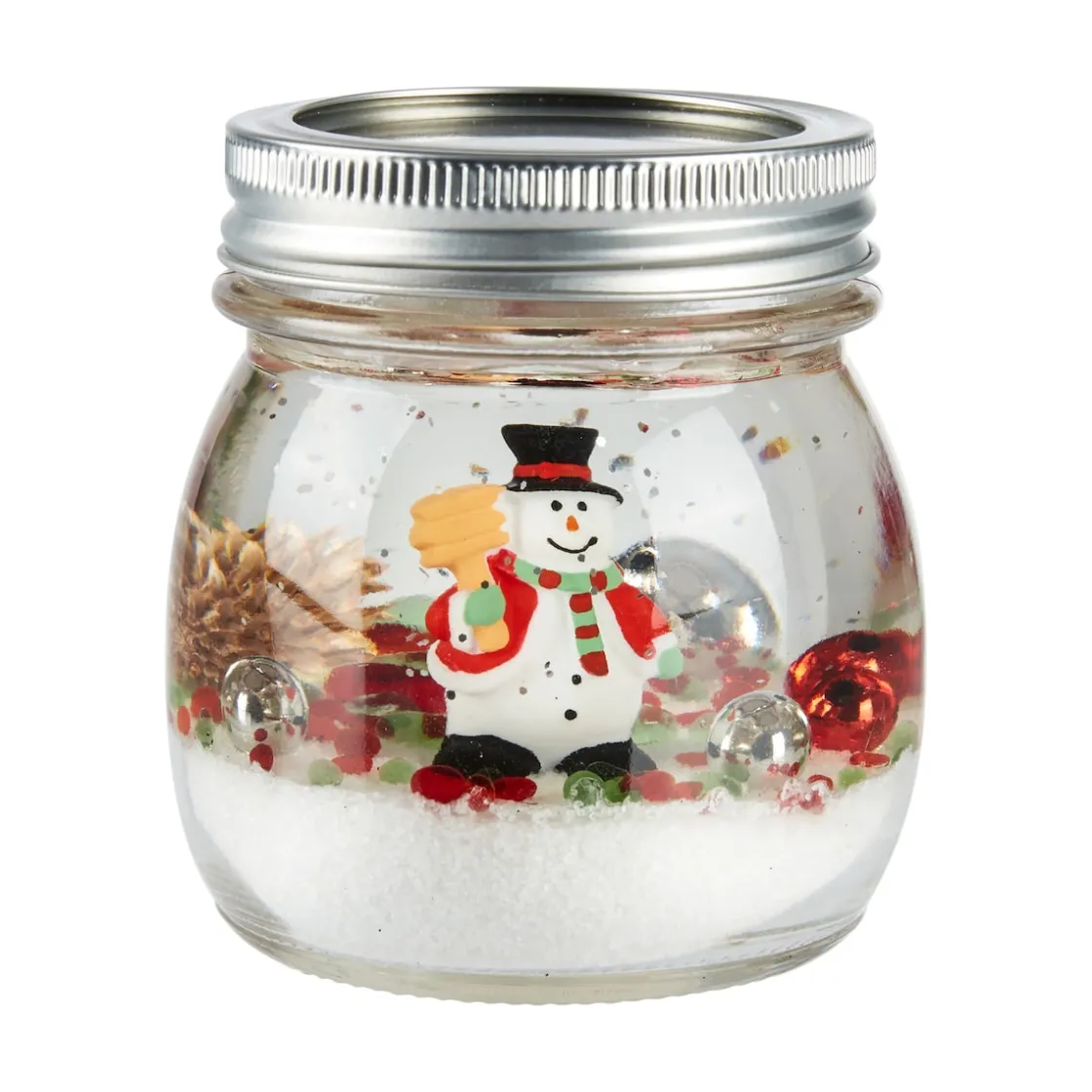 Weihnachtsdekoration·Weihnachtsbeleuchtung|Weihnachtsdekoration·Weihnachtskerzen|Die moderne Hausfrau LED-Duftkerze Schneemann