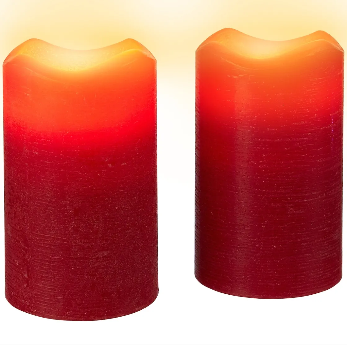 Weihnachtsdekoration·Weihnachtskerzen|Gartendekoration ·Led-Leuchten|Die moderne Hausfrau LED-Echtwachskerzen "zum Auspusten", 2 Stück