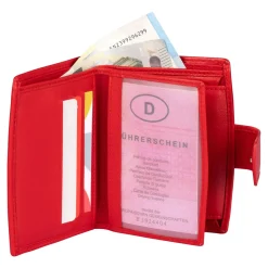 Geldbörsen|Die moderne Hausfrau Lederbörse „Barbara“ rot