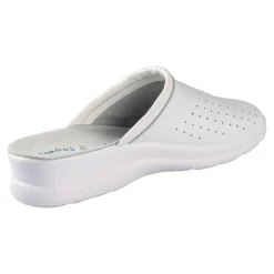 Pantoletten|Clogs & Pantoletten|Die moderne Hausfrau Leder-Pantolette für Herren weiß