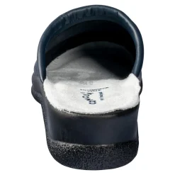 Pantoletten|Clogs & Pantoletten|Die moderne Hausfrau Leder-Pantolette für Herren blau