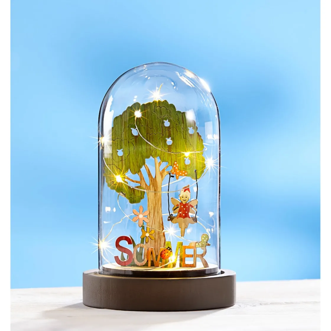 Dekofiguren|Die moderne Hausfrau LED-Glasdeko "4 Jahreszeiten"