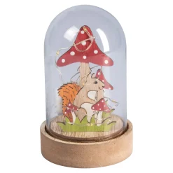 Herbstdekoration|Gartendekoration ·Led-Leuchten|Die moderne Hausfrau LED-Glasglocke „Herbst“