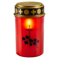 Grablichter|Die moderne Hausfrau LED-Grabkerze "Kreuz"