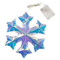 Dekofiguren|Die moderne Hausfrau LED-Hänge-Deko "Schneeflocke Prisma"