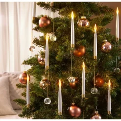 Weihnachtsdekoration·Weihnachtsbeleuchtung|Weihnachtsdekoration·Weihnachtskerzen|Die moderne Hausfrau LED-Hängekerzen, 10 Stück Diamant