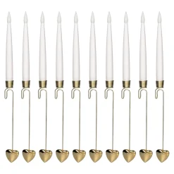 Weihnachtsdekoration·Weihnachtsbeleuchtung|Weihnachtsdekoration·Weihnachtskerzen|Die moderne Hausfrau LED-Hängekerzen, 10 Stück Herz