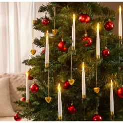 Weihnachtsdekoration·Weihnachtsbeleuchtung|Weihnachtsdekoration·Weihnachtskerzen|Die moderne Hausfrau LED-Hängekerzen, 10 Stück Herz
