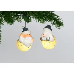 Dekofiguren|Die moderne Hausfrau LED-Hänger Santa