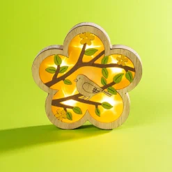 Dekofiguren|Osterdekoration|Die moderne Hausfrau LED-Holzdeko ­„Vogelzwitschern“