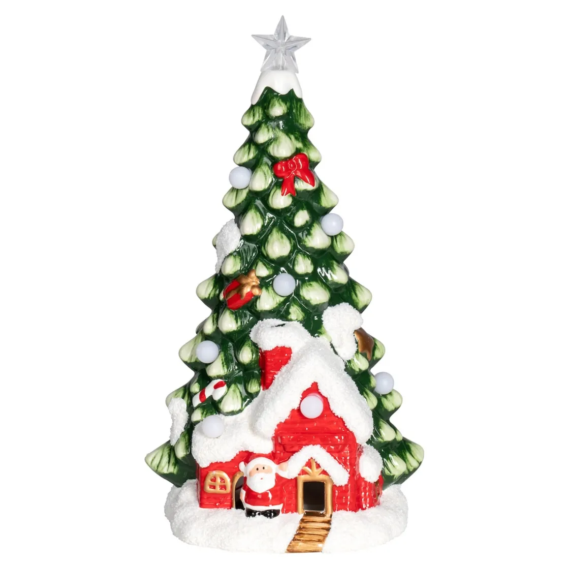 Weihnachtsdekoration·Weihnachtsbeleuchtung|Dekofiguren|Die moderne Hausfrau LED-Keramikfigur „Tannenbaum“