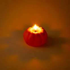 Dekofiguren|Herbstdekoration|Die moderne Hausfrau LED-Kerze „Kürbis“