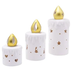 Weihnachtsdekoration·Weihnachtsbeleuchtung|Dekofiguren|Die moderne Hausfrau LED-Kerzen, 3-teilig