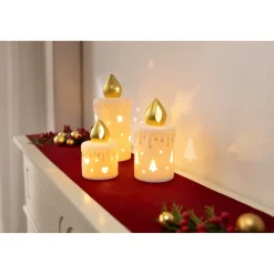 Weihnachtsdekoration·Weihnachtsbeleuchtung|Dekofiguren|Die moderne Hausfrau LED-Kerzen, 3-teilig
