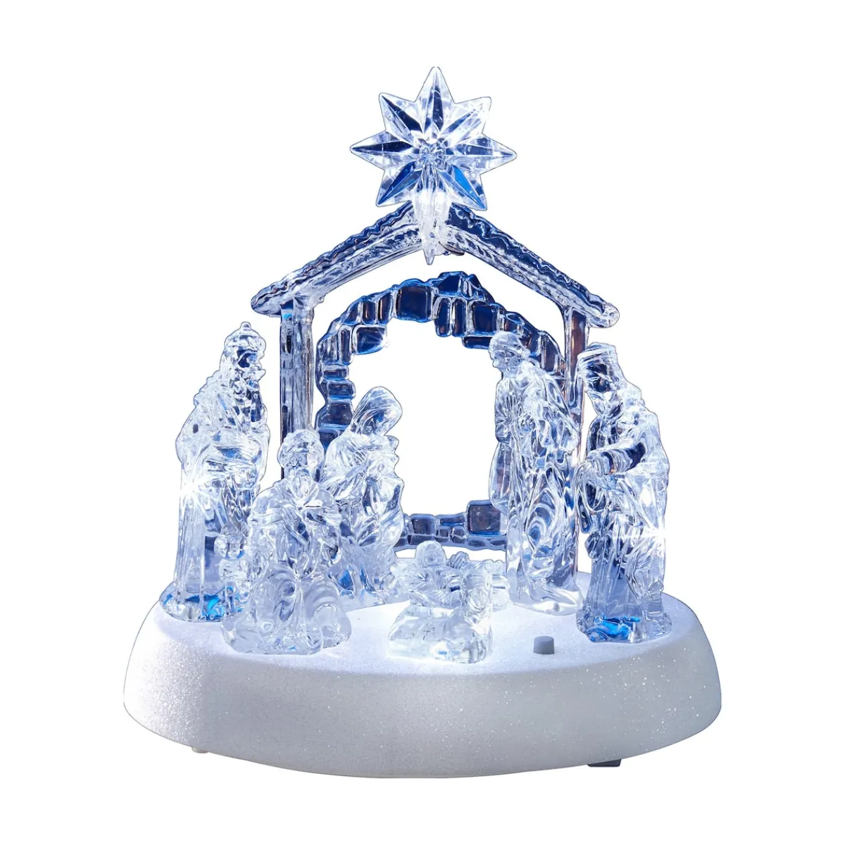 Die moderne Hausfrau LED-Krippe "Musik"