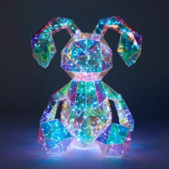 Dekofiguren|Osterdekoration|Die moderne Hausfrau LED-Leucht-Hase „Prisma“