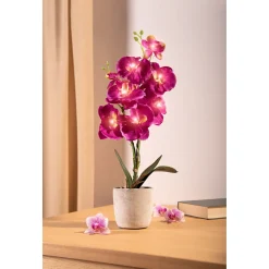 Kunstpflanzen|Frühlingsdekoration|Die moderne Hausfrau LED-Orchidee