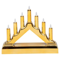 Weihnachtsdekoration·Weihnachtsbeleuchtung|Weihnachtsdekoration·Weitere Weihnachtsdeko|Die moderne Hausfrau LED-Schwibbogen gold