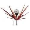 Gartendekoration ·Solarleuchten|Gartendekoration ·Led-Leuchten|Die moderne Hausfrau LED-Solar-Gartenstecker "Blatt" rot
