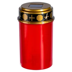 Grablichter|Die moderne Hausfrau LED-Solar-Grablicht rot