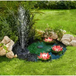 Die moderne Hausfrau LED-Solar-Seerose