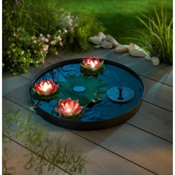 Die moderne Hausfrau LED-Solar-Seerose