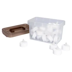 Gartendekoration ·Led-Leuchten|Leuchtdekoration·Kerzen & Teelichter|Die moderne Hausfrau LED-Teelichter-Vorratsbox, 24 Stück