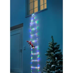 Weihnachtsdekoration·Weihnachtsbeleuchtung|Weihnachtsdekoration·Weitere Weihnachtsdeko|Die moderne Hausfrau LED-Weihnachtsleiter „Weihnachtsmann“