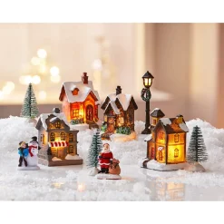 Weihnachtsdekoration·Weihnachtsbeleuchtung|Weihnachtsdekoration·Weitere Weihnachtsdeko|Die moderne Hausfrau LED-Winterdorf,10-teilig