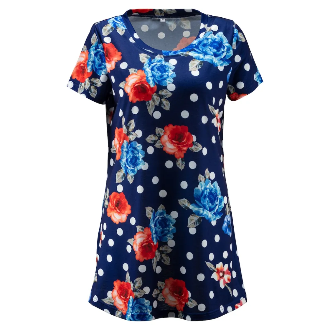 Shirts|Die moderne Hausfrau Leggings-Shirt „Rosen/Punkte“