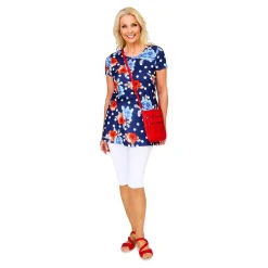 Shirts|Die moderne Hausfrau Leggings-Shirt „Rosen/Punkte“