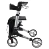 Rollatoren|Die moderne Hausfrau Leichtgewicht-Rollator Premium, Aluminium, mit Rückengurt und Tasche - AT51006 silber