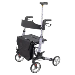 Rollatoren|Die moderne Hausfrau Leichtgewicht-Rollator Premium, Aluminium, mit Rückengurt und Tasche - AT51006 Sonderedition