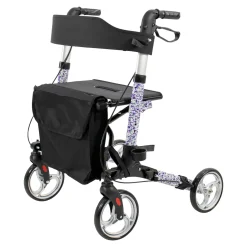 Rollatoren|Die moderne Hausfrau Leichtgewicht-Rollator Premium, Aluminium, mit Rückengurt und Tasche - AT51006 Sonderedition