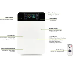 Luftreiniger|Die moderne Hausfrau Livington AirPurifier 6-in-1 Luftreiniger
