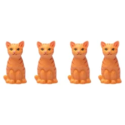 Spiele|Die moderne Hausfrau Ludo-Brettspiel „Katzenärger“, Holzspielbrett, 16 Spielfiguren + Würfel