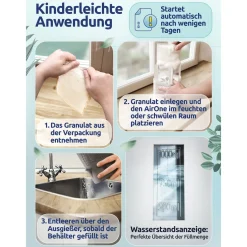 Die moderne Hausfrau Luftentfeuchter „Air One“ inkl. Granulatbeutel