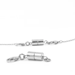Schmuck & Uhren ·Halsketten|Die moderne Hausfrau Magnet-Kettenverschluss, 2 Stück silber