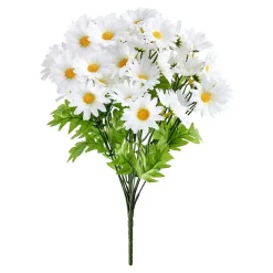 Kunstpflanzen|Osterdekoration|Die moderne Hausfrau Margeritenbusch weiß
