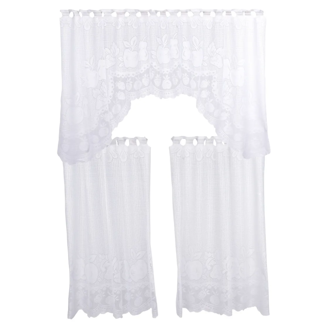 Gardinen & Stores|Die moderne Hausfrau M-Bogen Gardine „Früchte“, 3-teilig