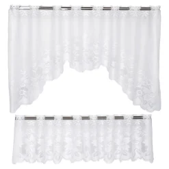 Frühlingsdekoration|Gardinen & Stores|Die moderne Hausfrau M-Bogen-Gardine „Blütentraum“, 2-teilig