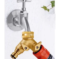 Gartenbewässerung|Die moderne Hausfrau Mehrfachanschluss für Wasserhahn 2 Zapfstellen