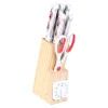 Messerblöcke|Die moderne Hausfrau Messerblock „Rosen“, 7-teilig