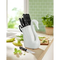 Messerblöcke|Die moderne Hausfrau Messerblock „Schwan“